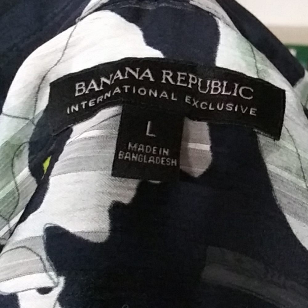 Banana Republic Floral Blouse Size Large - Picture 4 of 5